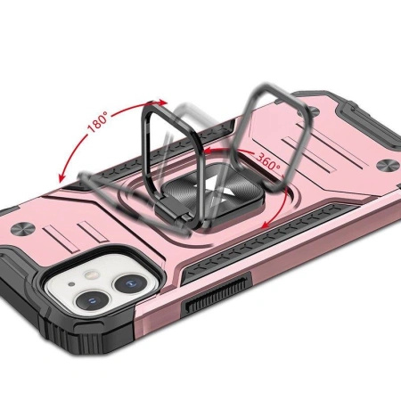 WOZINSKY ETUI RING ARMOR DO IPHONE 14 PANCERNY POKROWIEC MAGNETYCZNY ZŁOTY