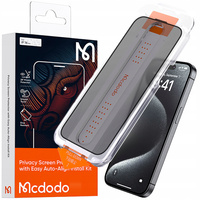 MCDODO EZ PASTE TEMPERED GLASS PRIVACY GLASS FOR IPHONE 16 PLUS