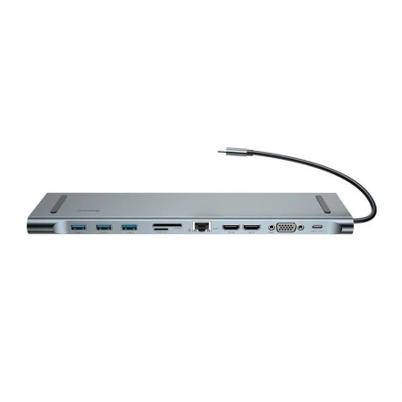 BASEUS HUB USB-C ADAPTER DO LAPTOP TELEFON HDMI USB 3.0 RJ45 SD MICROSD