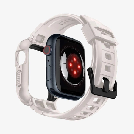 Etui Spigen Rugged Armor Pro na Apple Watch 4 / 5 / 6 / 7 / 8 / 9 / SE (44 / 45 mm) - beżowe