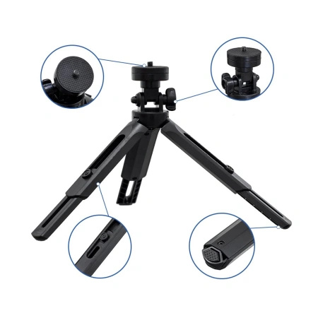 HURTEL MINI STATYW UCHWYT DO ZDJĘĆ SELFIE GOPRO 16-21 CM KOMPAKTOWY I LEKKI