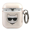 KARL LAGERFELD KABURA AIRPODS DO APPLE AIRPODS 1 2 WYSOKA OCHRONA GLITTER