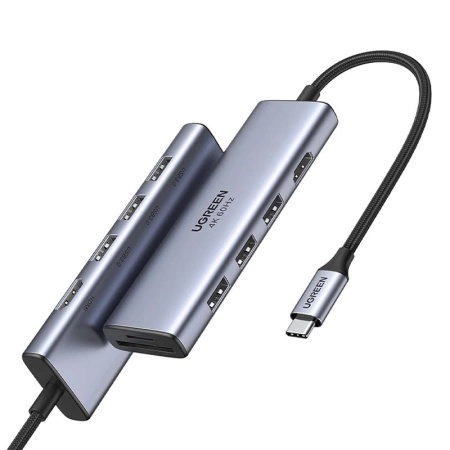 UGREEN HUB USB TYP C 6W1 DO TELEFONÓW 3x USB 3.2 HDMI 4K 60Hz CZYTNIK SD TF
