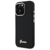 Guess GUHCP16LSMBSLK iPhone 16 Pro 6.3"  czarny/black hardcase Silicone Script Metal Logo & Frame