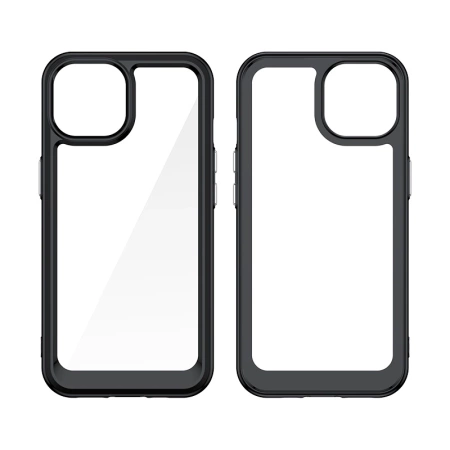 HURTEL ETUI OUTER SPACE DO IPHONE 15 PRZEZROCZYSTE ELASTYCZNA RAMKA OCHRONA