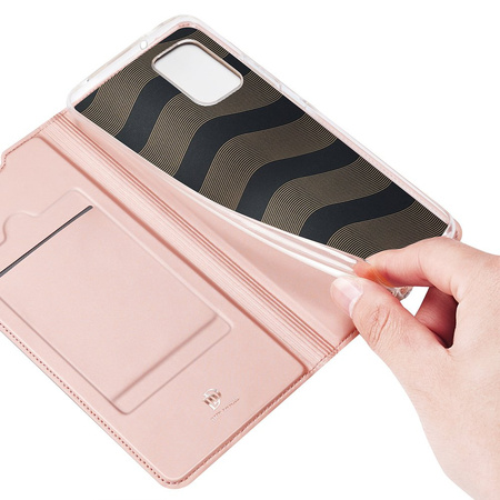 DUX DUCIS Skin Pro kabura etui pokrowiec z klapką Samsung Galaxy A02s EU różowy