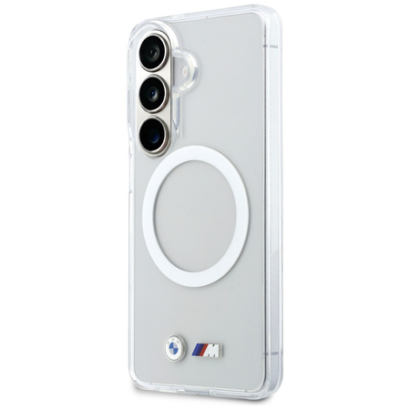 Etui BMW IML Shockproof Metal Logo       MagSafe do Samsung Galaxy S26 przezroczysty