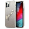 Guess GUHCP12LPCUGLSGO iPhone 12 Pro Max 6,7" złoty/gold hardcase Glitter Gradient Script