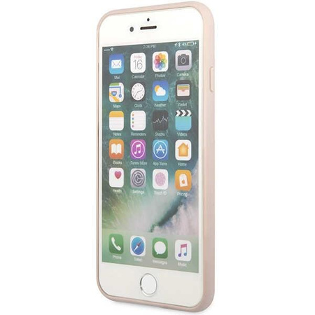 Etui Guess GUHCI8G4GLPI na iPhone 7 / 8 / SE 2020 / SE 2022 - różowe 4G Stripe Collection