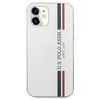 Etui U.S. Polo Assn. Tricolor Collection na iPhone 12 mini - białe