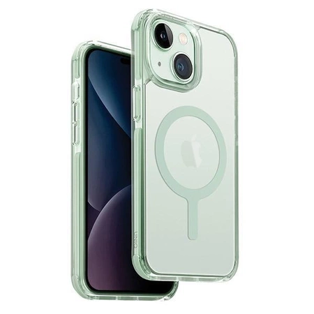 Etui UNIQ Combat Magclick Charging na iPhone 15 Plus / 14 Plus - miętowe