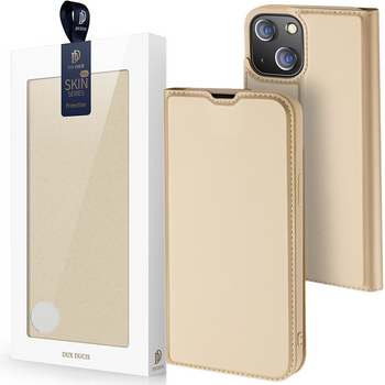 Dux Ducis Skin Pro kabura etui pokrowiec z klapką iPhone 14 Plus złoty