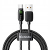 MCDODO KABEL USB-A USB-C SZYBKIE ŁADOWANIE PD 100W 1M LED CZARNY
