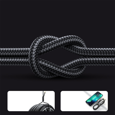Joyroom kabel przewód USB Typ-C - USB Typ-C 100W 2m czarny (S-CC100A20)