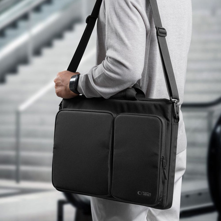 TECH-PROTECT TORBA DEFENDER DO LAPTOPA 17 CALI Z KOMFORTOWYM PASEM NA RAMIĘ