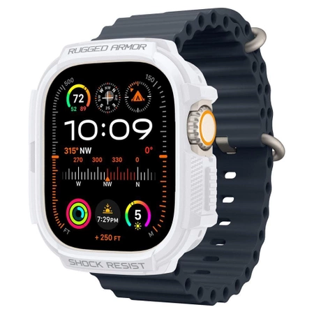 Etui Spigen Rugged Armor na Apple Watch Ultra 1 / 2 (49 mm) - białe