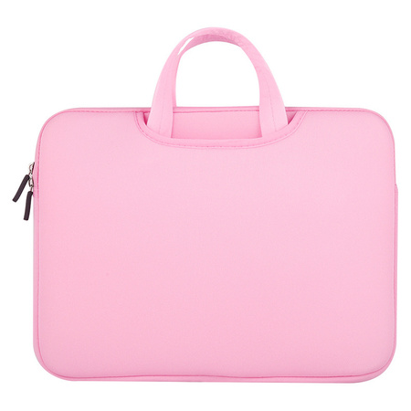 Uniwersalne etui torba na laptopa 15,6'' tablet organizer na komputer różowy