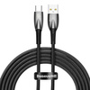 Baseus Glimmer Series kabel do szybkiego ładowania USB-A - USB-C 100W 480Mb/s 2m czarny