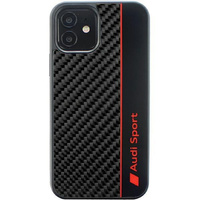 Etui Audi Carbon Fiber Stripe na iPhone 11 / Xr - czarne AUS-TPUPCIP11-R8/D1-BK