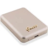 Powerbank indukcyjny Guess MagSafe Metal Script Logo 5W 3000mAh - złoty