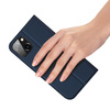 Etui do iPhone 15 Plus pokrowiec z klapką i portfelem Dux Ducis Skin Pro - niebieskie