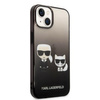 Karl Lagerfeld KLHCP14STGKCK iPhone 14 6,1" hardcase czarny/black Gradient Ikonik Karl & Choupette