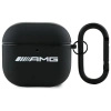 MERCEDES ETUI POKROWIEC AM AMG DO AIRPODS 4 Z LOGO BIAŁYM WERSJA LUXURY
