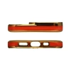 HURTEL FASHION CASE ETUI POKROWIEC DO IPHONE 13 PRO ZE ZŁOTĄ RAMKĄ ŻELOWY