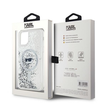 KARL LAGERFELD ETUI LIQUID GLITTER DO IPHONE 11 XR 6.1 CHOUPETTE DO MAGSAFE