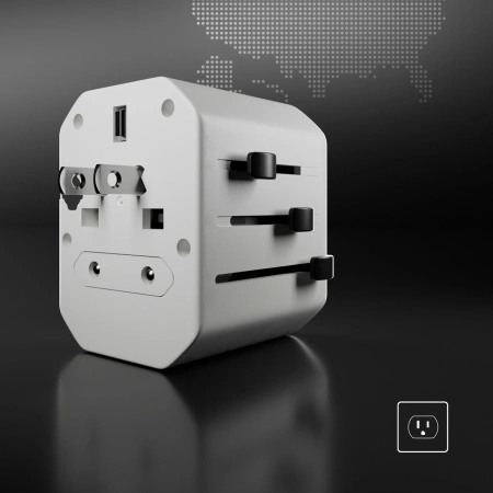 Adapter podróżny SBS TEADAPTUSBTCUNI USB-C USB-A uniwersalny - biały