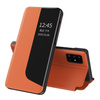 Eco Leather View Case elegancki futerał etui z klapką i funkcją podstawki Huawei P40 Lite pomarańczowy