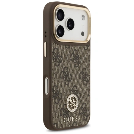 GUESS ETUI 4G STRASS LOGO DO IPHONE 17 PRO MAGSAFE Z BŁYSZCZĄCĄ