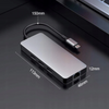 Adapter do laptopa CO2, Hub 9w1, USB-C, HDMI ,4K, karta SD , karta Micro SD, Ethernet Gigabit, Jack 3,5 mm, Space gray 0044