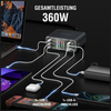 Stacja ładująca 4smarts Desk Charger     Lucid GaN DIY 360W 5xUSB-C 1xUSB-A szary