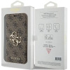 Etui Guess 4G Metal Logo na iPhone 15 Pro - brązowe