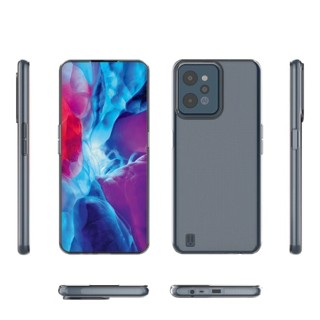 HURTEL ULTRA CLEAR 0.5MM ETUI DO REALME C31 CIEŃKI POKROWIEC PRZEZROCZYSTY