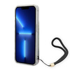 Guess GUOHCP14XHFLSB iPhone 14 Pro Max 6,7" niebieski/blue hardcase Flower Strap