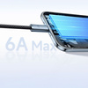 MCDODO KABEL USB-A USB-C SZYBKIE ŁADOWANIE USB TYP C 6A 100W 2M LED BIAŁY