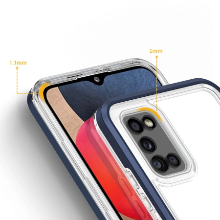HURTEL ETUI POKROWIEC CASE ŻELOWY DO SAMSUNG GALAXY A03S CLEAR 3IN1