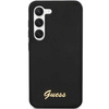 Etui Guess GUHCS23SSLSMK S23 S911 - czarne Silicone Vintage Gold Logo