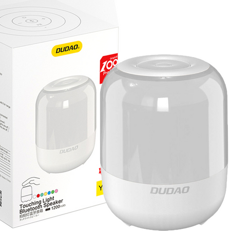 Dudao głośnik bezprzewodowy Bluetooth 5.0 RGB 5W 1200mAh biały (Y11S-white)