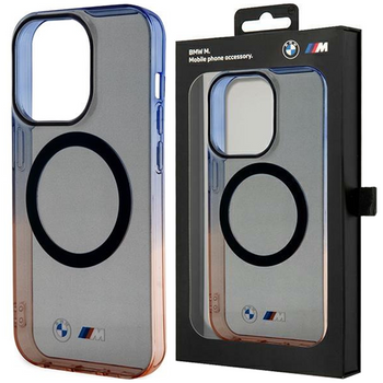 Etui BMW BMHMP14SHTGE na iPhone 14 - szare hardcase Gradient Bumper MagSafe