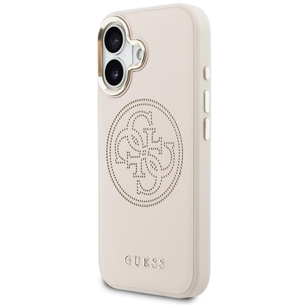 Etui Guess Perforated 4G MagSafe do iPhone 17 różowy