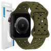 BELINE PASEK SILIKONOWY WOVEN DO APPLE WATCH 42 44 45 49MM OLIWKOWY TRWAŁY