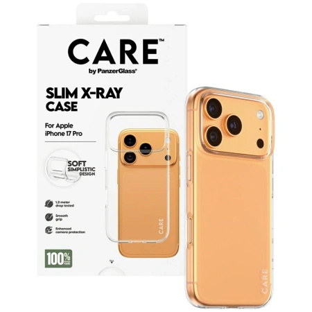 PANZERGLASS ETUI CARE FASHIONABLE X-RAY SOFT BASIC DO IPHONE 17 PRO