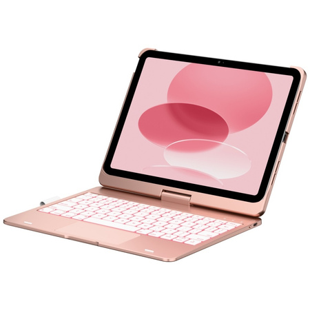 Etui Typecase Flexbook Touch             z klawiaturą do iPad 11" (A16) 2025 / iPad 10.9" 2022 różany