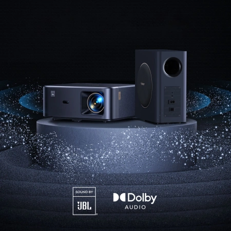 Projektor multimedialny Yaber K2s Pro LCD FullHD 1080p z głośnikami JBL i subwooferem - czarny