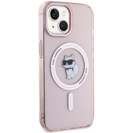 KARL LAGERFELD KLHMP15SHFCCNOP ETUI HARDCASE DO IPHONE 15 14 13 DO MAGSAFE