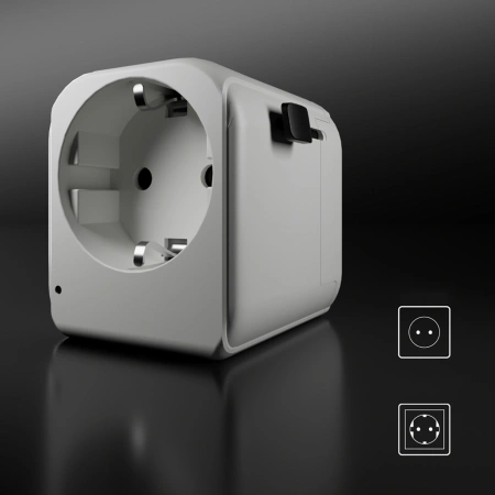 Adapter podróżny SBS uniwersalny - EU 2xUSB-A - biały