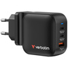VERBATIM ŁADOWARKA SIECIOWA MINI GAN 70W 2XUSB-C PD 1X USB-A QC